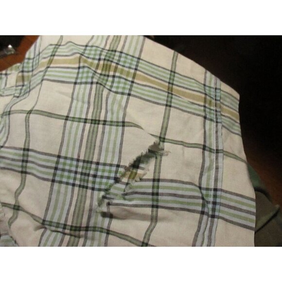 Vintage 1960's Sanforized Plaid Shirt Mens Small Washington Dee Cee Plaid Indy - Picture 6 of 9